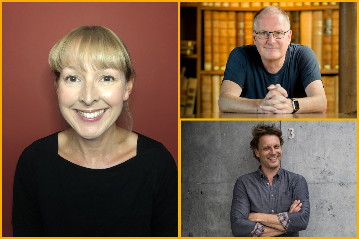 Collage (left to right) Genevieve Liveley, Michael Wooldridge, Thomas Hertog